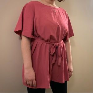 Pink babydoll dress